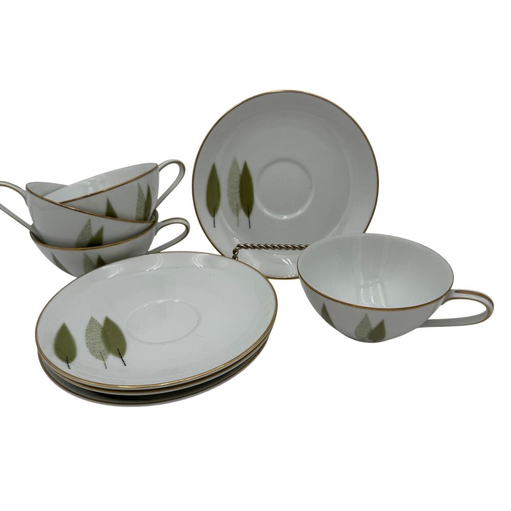 Vintage Cups and Saucers (8 pcs) in Noritake Sugi 1959-1964